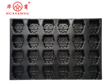 24連熊貓布丁蛋糕模具卡通面包烤盤(pán)